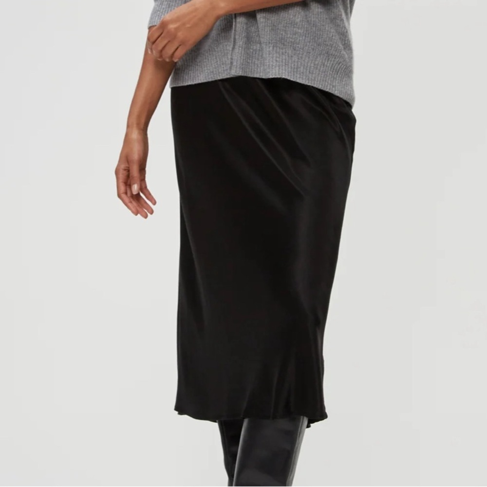 Michael Stars Leila Bias Midi Skirt | Women’s Satin Skirt | NWOT - Picture 3 of 13
